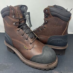 Chippewa Men's Aldarion 8" Composite Toe Waterproof Logger Brown NEW FAST SHIP!